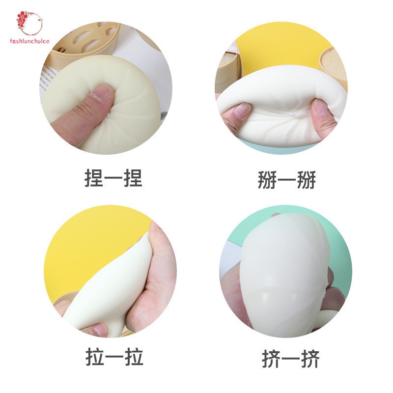 Đồ chơi bánh bao giảm stress cho trẻ em người lớn chất liệu TPR an toàn cho sức khỏe