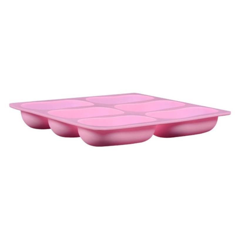 Khuôn silicone làm xà phòng 6 ô hình oval