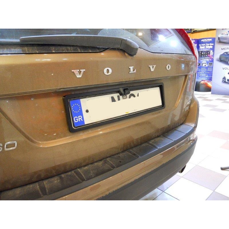 Logo chữ 3D nổi VOLVO bằng nhựa ABS dán sau xe volvo màu bạc sáng bóng