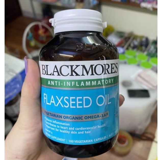 Tinh dầu hạt lanh 🍁 Blackmores Flaxseed oil lọ 150 viên - Đủ Bill