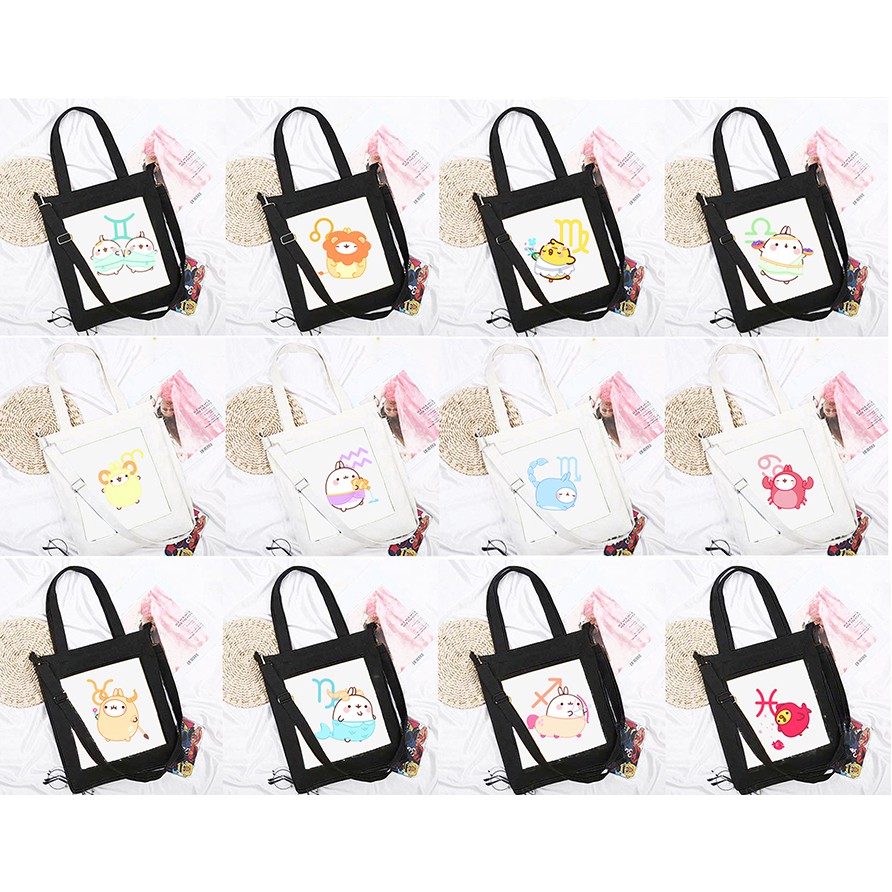 Túi đeo chéo 12 cung hoàng đạo TĐC42 túi tote thần tượng thời trang hoạt hình cute