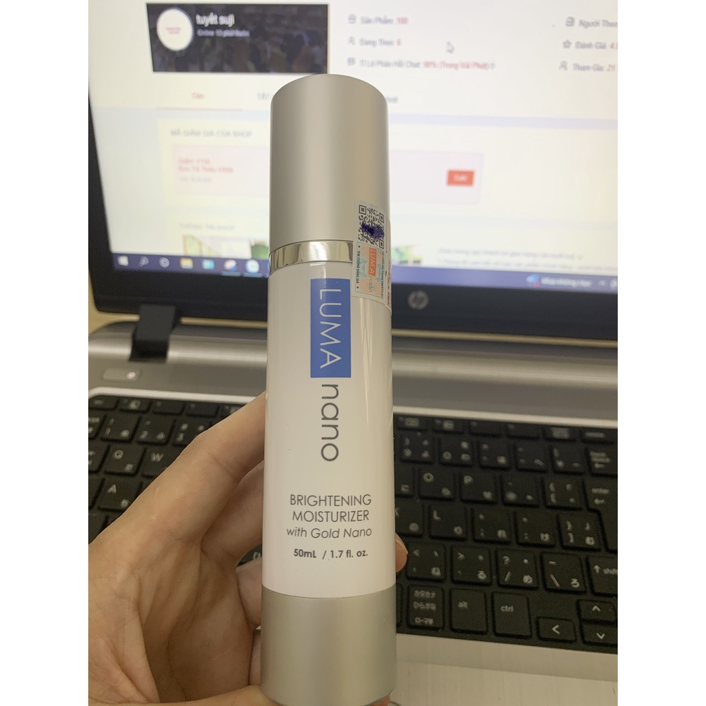 Kem dưỡng da Luma Nano Brightening Moisturizer With Gold Nano 50ml