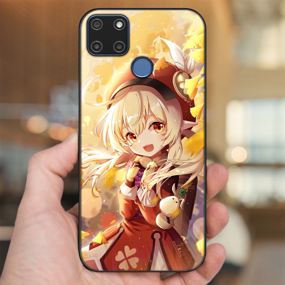 Ốp lưng Realme C12, C21Y viền đen in hình Klee Genshin Impact