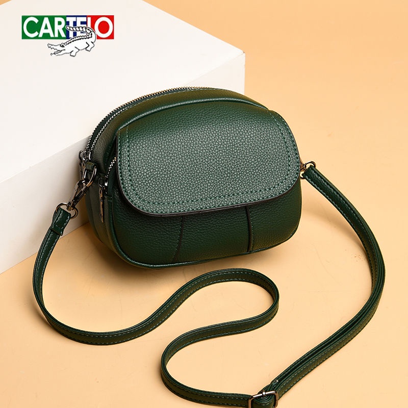 Túi Đeo Chéo Da Cá Sấu Mini Thời Trang Đơn Giản Phong Cách Retro Dành Cho Nữ