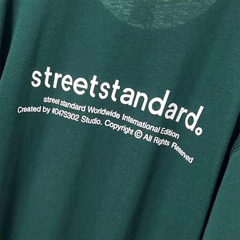 Áo phông 3158, áo thun tay lỡ form rộng chất cotton studio1996 in chữ street