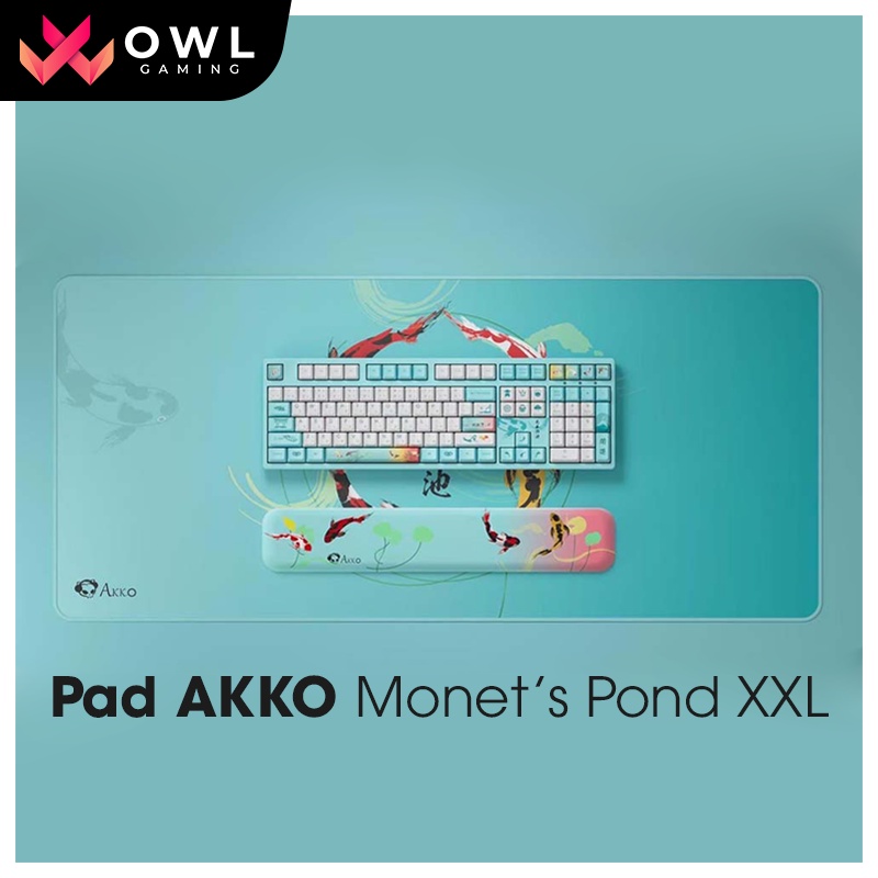 Lót chuột / Bàn di chuột / Pad chuột AKKO Monet’s Pond XXL (900x400x4 mm) - Hàng chính hãng