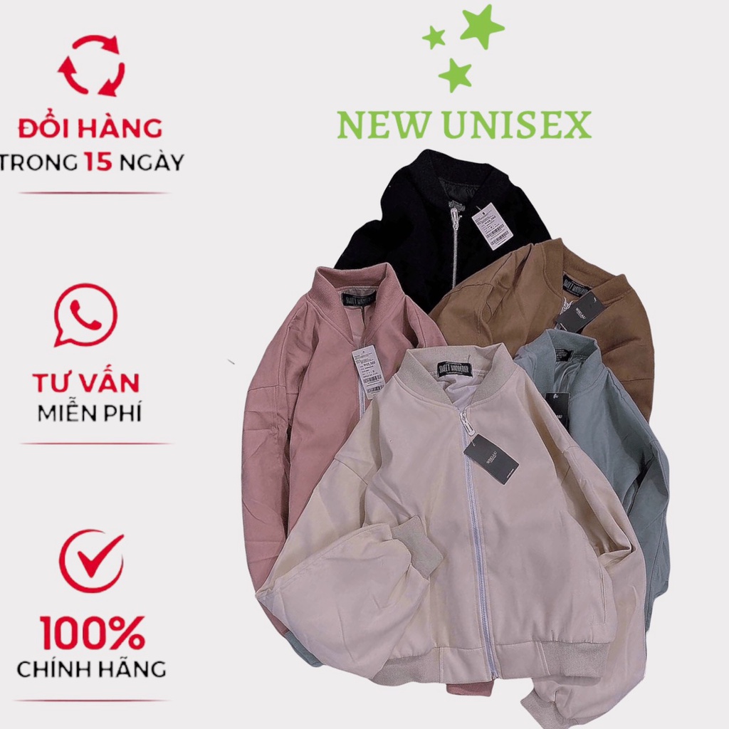 Áo Khoác Nữ Craptop Nhung Da Lộn 2 lớp Dây Kéo Kiểu Dáng From Rộng Dễ Thương Nhiều Màu TP[NewUnisex]