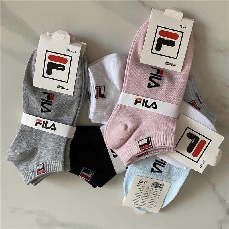 Fila Vớ Thể Thao Cổ Cao Thoáng Khí Size 36-41 Thời Trang Unisex