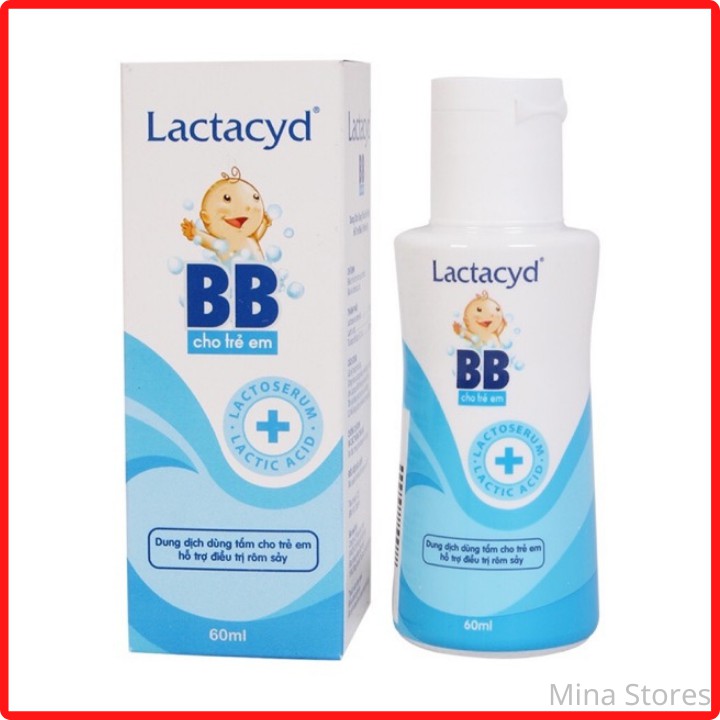 Sữa Tắm Rôm Sảy Cho Bé Lactacyd BB lọ nhỏ 60ml – Sữa Tắm Hàng Ngày An Toàn Dành Cho Bé