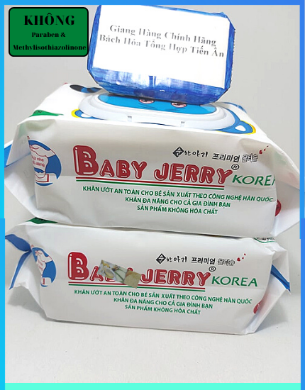 Khăn Giấy Ướt Baby Jerry 140 Tờ ( sản phẩm được các bà mẹ tin dùng )