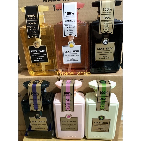 Sữa Tắm Hương Nước Hoa SEXY SKIN 600ml của Pháp