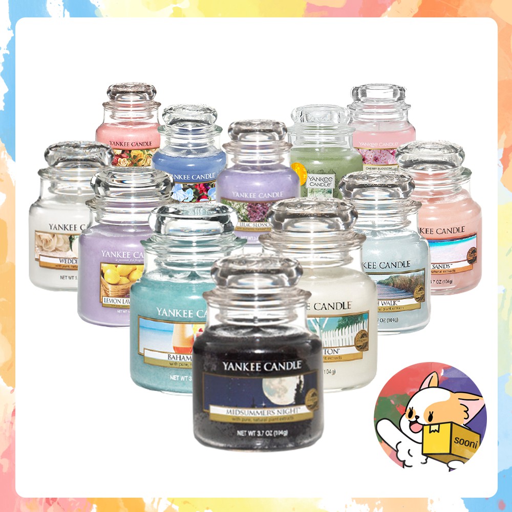 YANKEE CANDLE Nến thơm YANKEE dạng hũ tròn nhỏ kẹp điều hòa xe hơi làm ấm tiện dụng  Size S