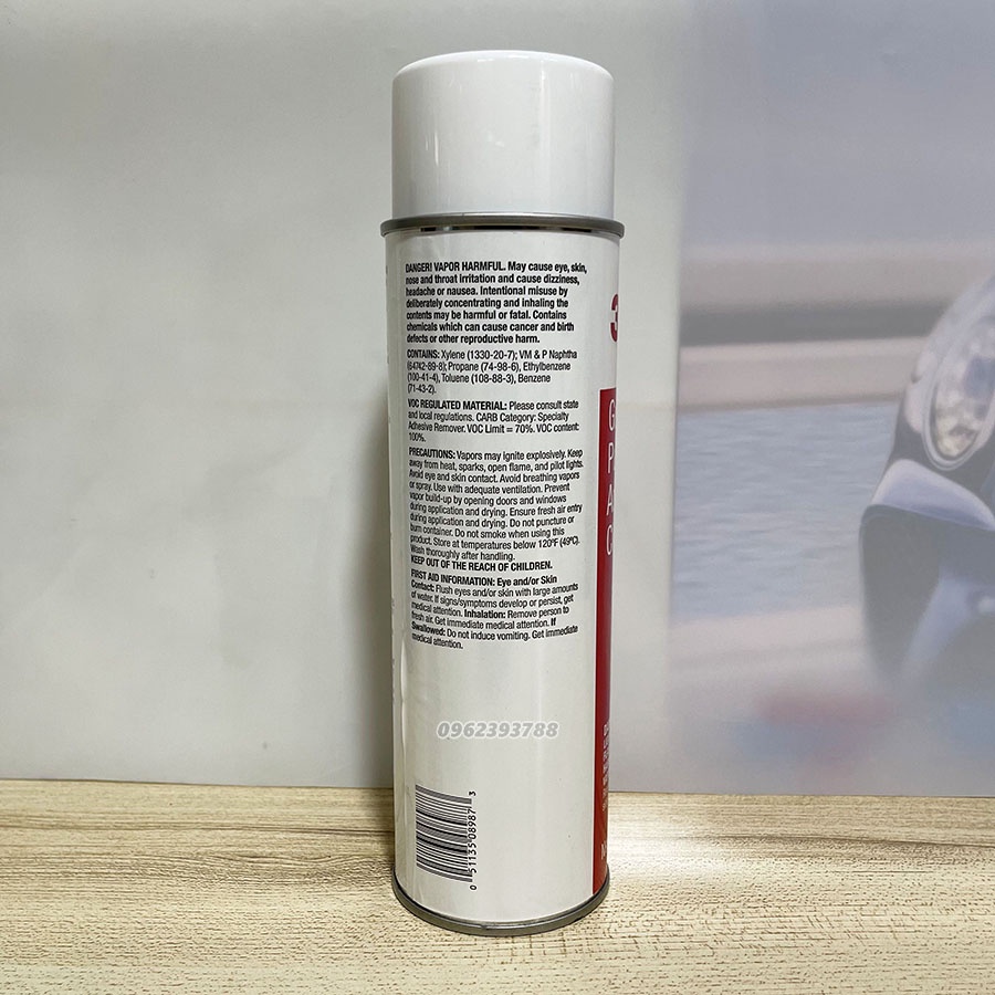 Tẩy keo 3M làm sạch keo băng dính, decal, nhựa đường dính trên sơn xe ô tô