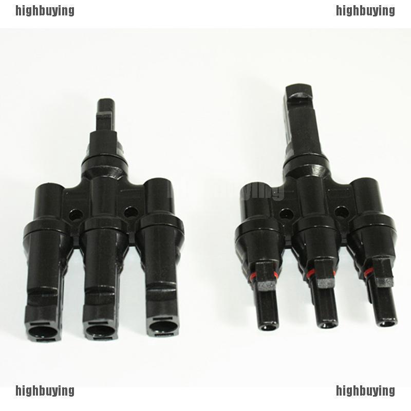 Cặp đầu nối MC4 nhánh Y và nhánh T chuyên dụng cho tấm năng lượng mặt trời