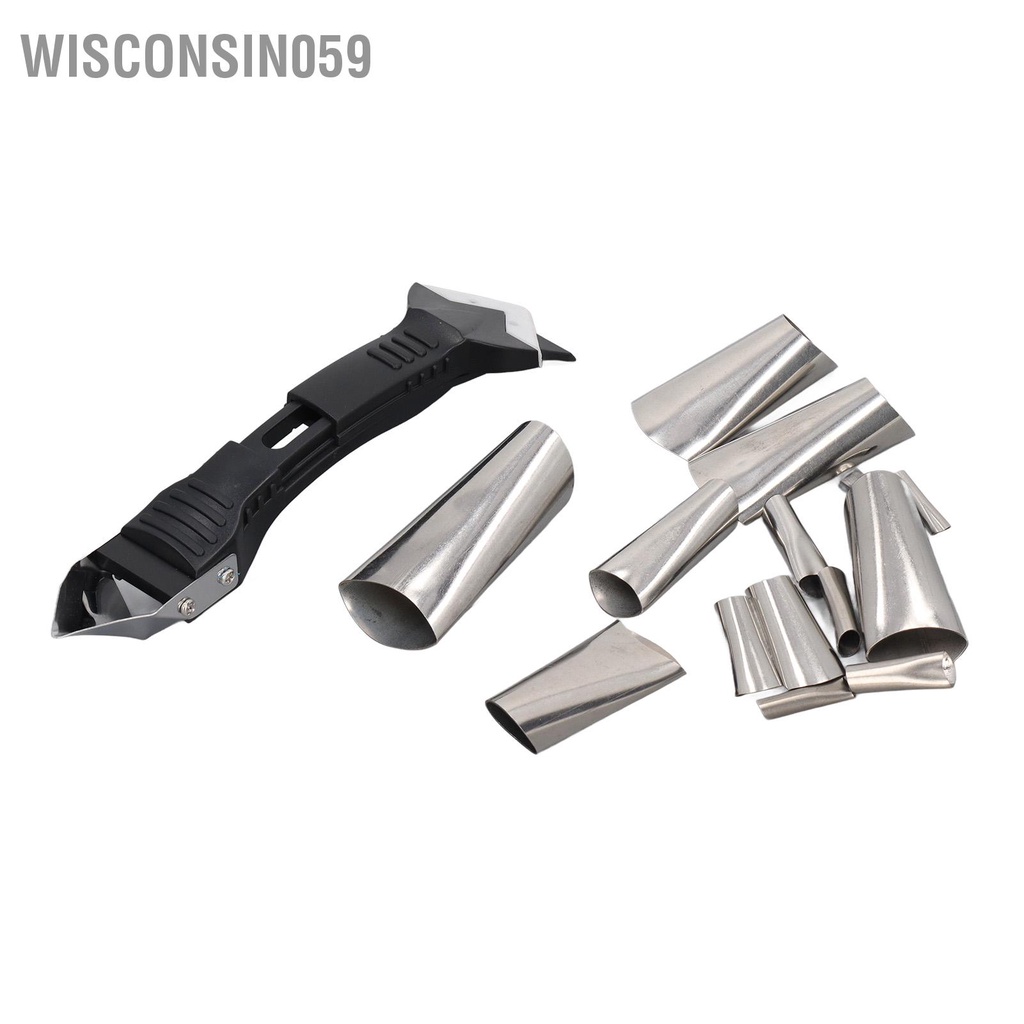 Wisconsin059 Bộ dụng cụ hoàn thiện caulking làm kín bằng thép không gỉ Caulk Grout Remover Scraper