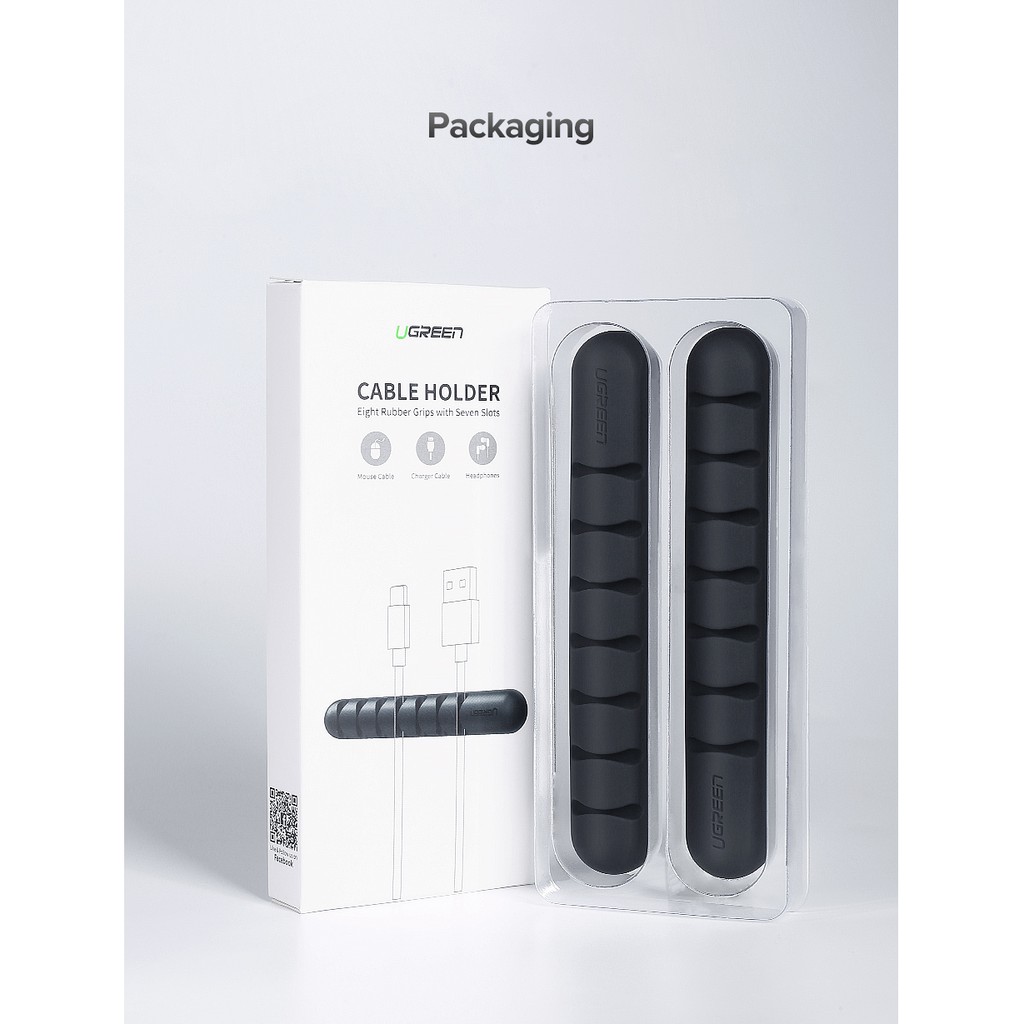 Dụng cụ kẹp giữ dây cáp/ tai nghe UGREEN làm bằng silicon