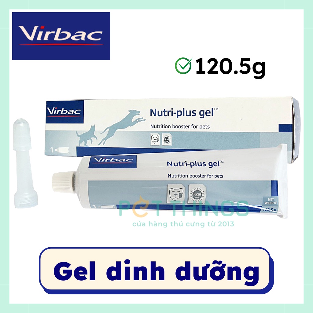Gel dinh dưỡng Virbac Nutri Plus cho chó mèo, thú cưng 120.5g