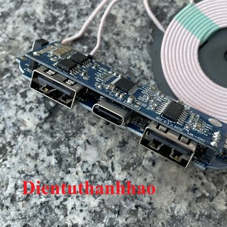 mạch sạc dự phòng không dây type c và micro usb