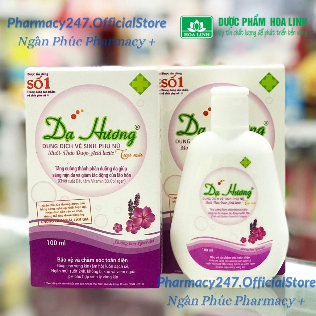 Dung Dịch Vệ Sinh Phụ Nữ Dạ Hương 100ml,125ml