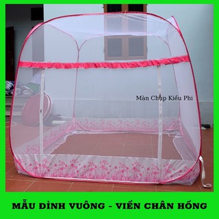 Màn chụp tự bung đỉnh rộng, vuông người lớn Kiều Phi - mùng chụp tự bung cao cấp gấp gọn thông minh