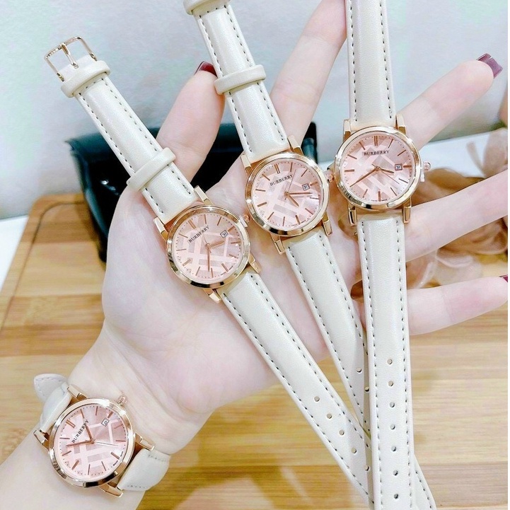 Đồng hồ nữ dây da cao cấp ,màu trắng sữa siêu đẹp ,BBR chính hãng Authentic ,mặt tròn [BH 24 tháng ] | BigBuy360 - bigbuy360.vn
