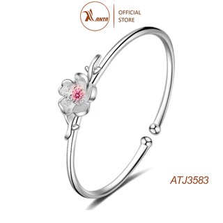 Vòng tay phối họa tiết hoa anh đào đính đá thời trang ANTA Jewelry - ATJ3583