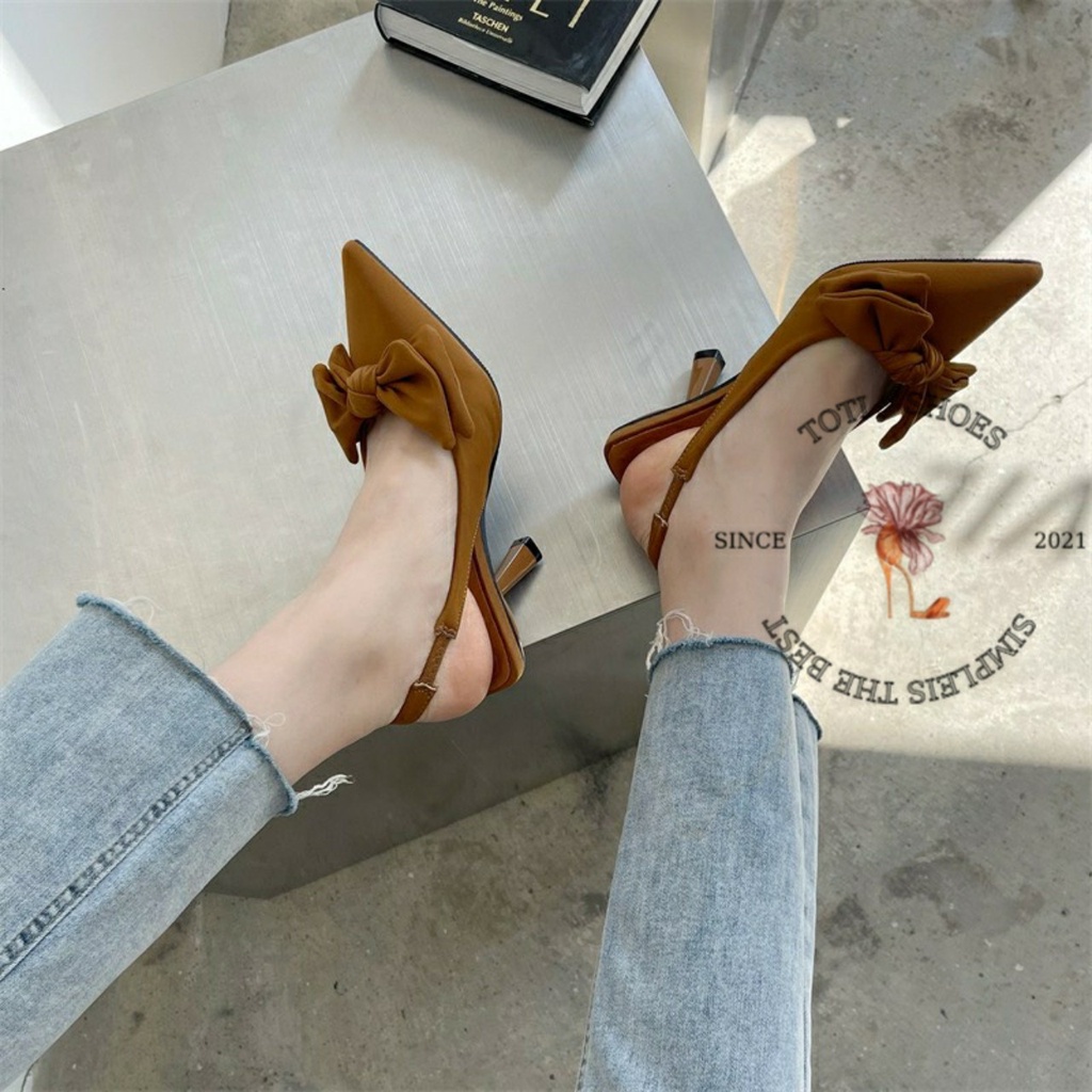 GIÀY THỜI TRANG TOTIIE STORE - SỤC NỮ BÍT MŨI NHỌN - SANDAL CAO GÓT HỞ HẠU 7 PHÂN G2209120