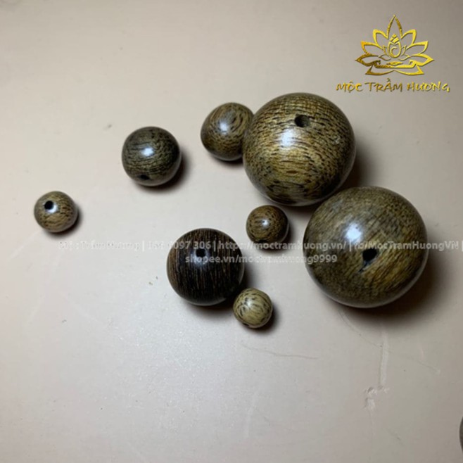 [Mã FAMAYFA giảm 10K đơn 50K] Hạt (Lẻ) Trầm Hương Dùng Mix Vòng Tay + Tặng Dây (0.5m) - Trầm Hương Tự Nhiên 100%