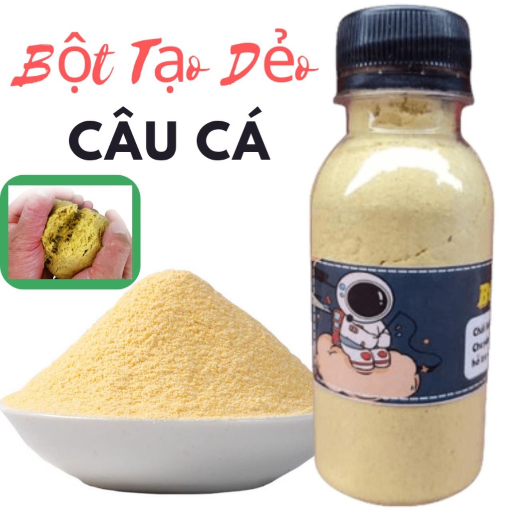 Bột Tạo Dẻo Pha Mồi Câu Cá giúp liên kết mồi câu với nhau...-Đồ Câu DHS
