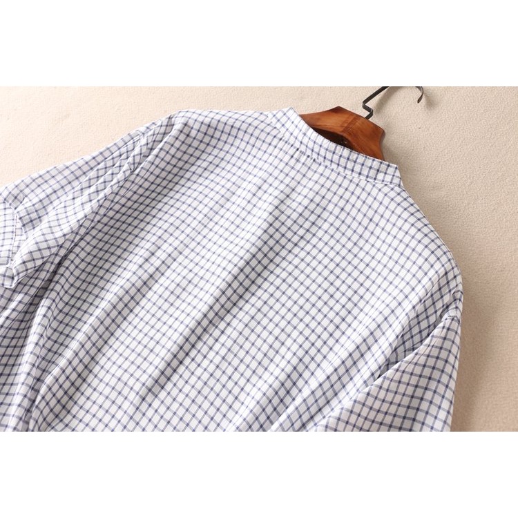 Áo Sơ Mi Nữ Form Rộng Tay Ngắn, Áo Đũi Nữ Cổ Tàu, Chất Liêu Đũi Mềm Mát SM50