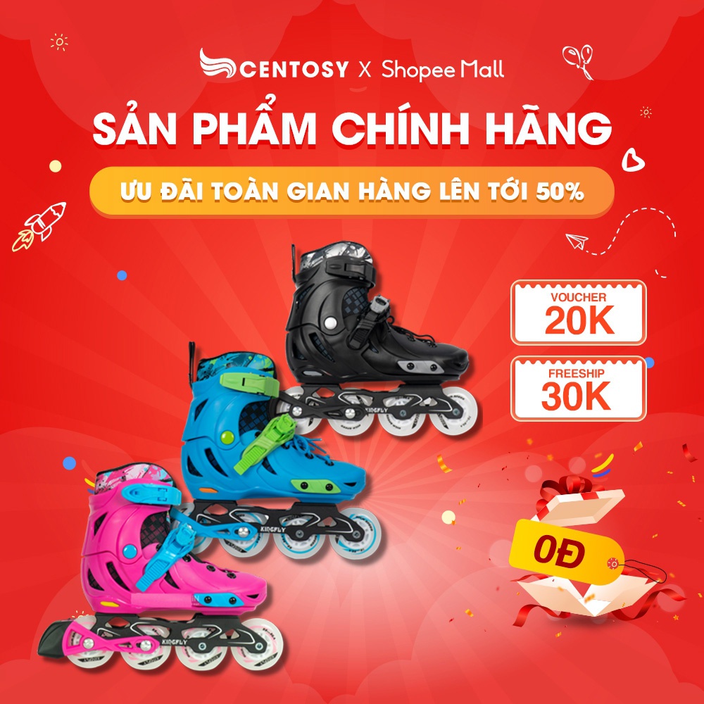 Giày Trượt Patin Trẻ Em Cao Cấp - Centosy W198-QS - Bánh Chất Lượng, Phanh An Toàn