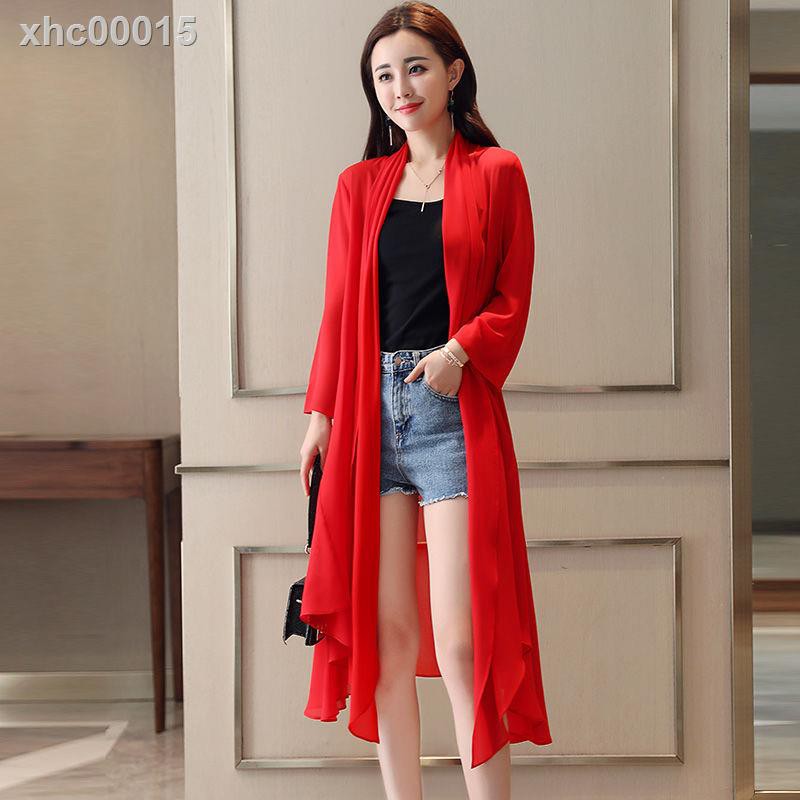 Áo Khoác Cardigan Vải Chiffon Thiết Kế Lệch Tà 2021 Cho Nữ