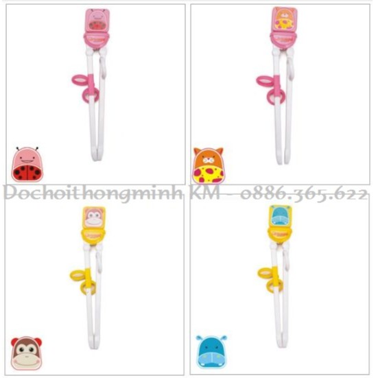 Đũa tập gắp CÓ VÒNG XỎ NGÓN cho bé từ 2 tuổi