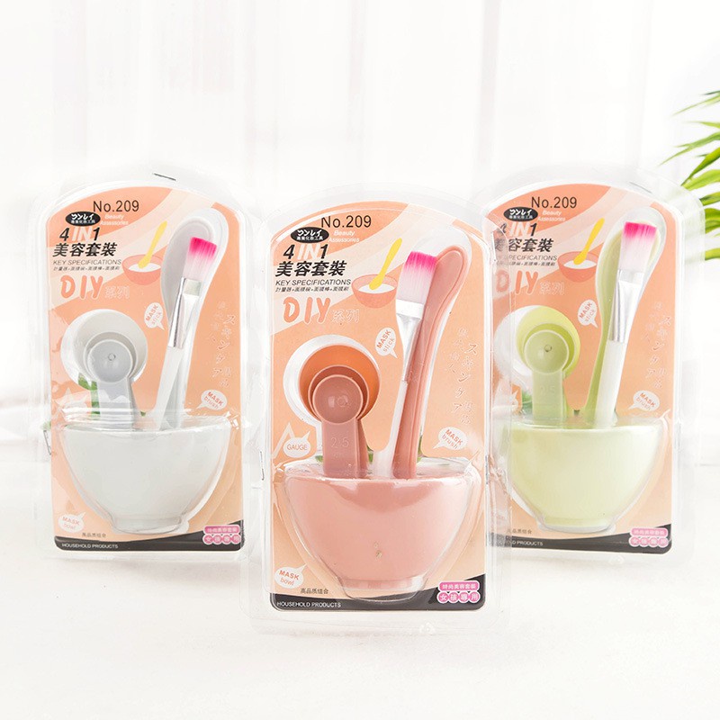 Bộ Bát Trộn Đắp Mặt Nạ 06 Món Kèm Thìa và Cọ Quét 008946 SHIPNHANH88