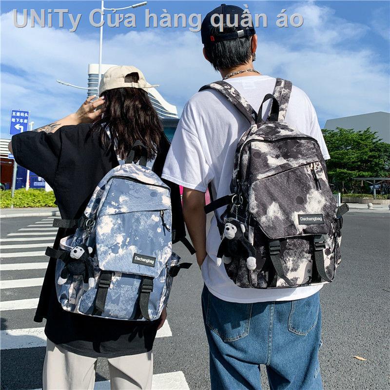 Cặp học sinh nam 2021 xu hướng mới Phiên bản Hàn Quốc thắt nơ-nhuộm học sinh trung học cơ sở và trung học túi xách nữ lư
