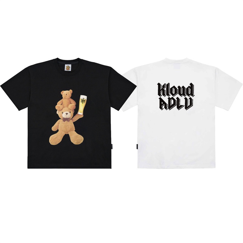 Áo Thun Cotton Ngắn Tay Dáng Rộng In Chữ Acme-de-Lie Thời Trang Cho Nam Và Nữ