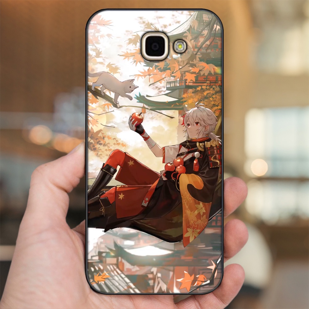 Ốp lưng Samsung A9 Pro viền đen in hình Kazuha Genshin Impact