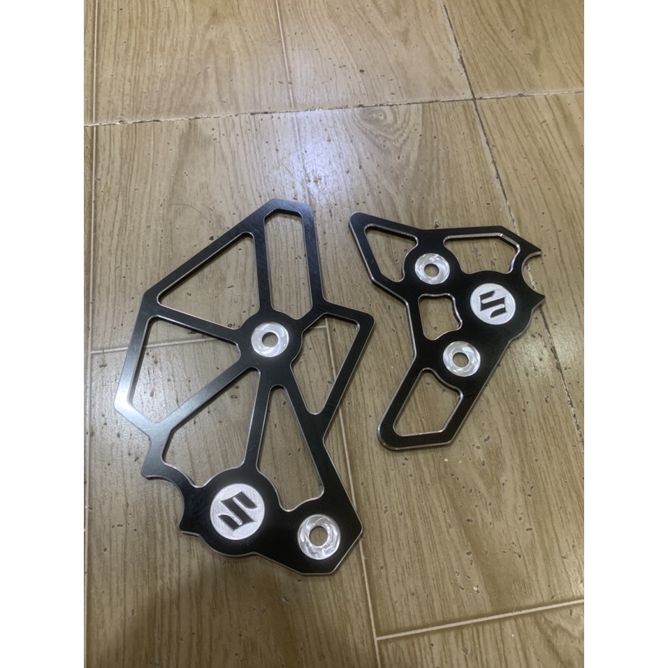 Ốp sườn xe RAIDER Fi và satria nhôm CNC màu đen