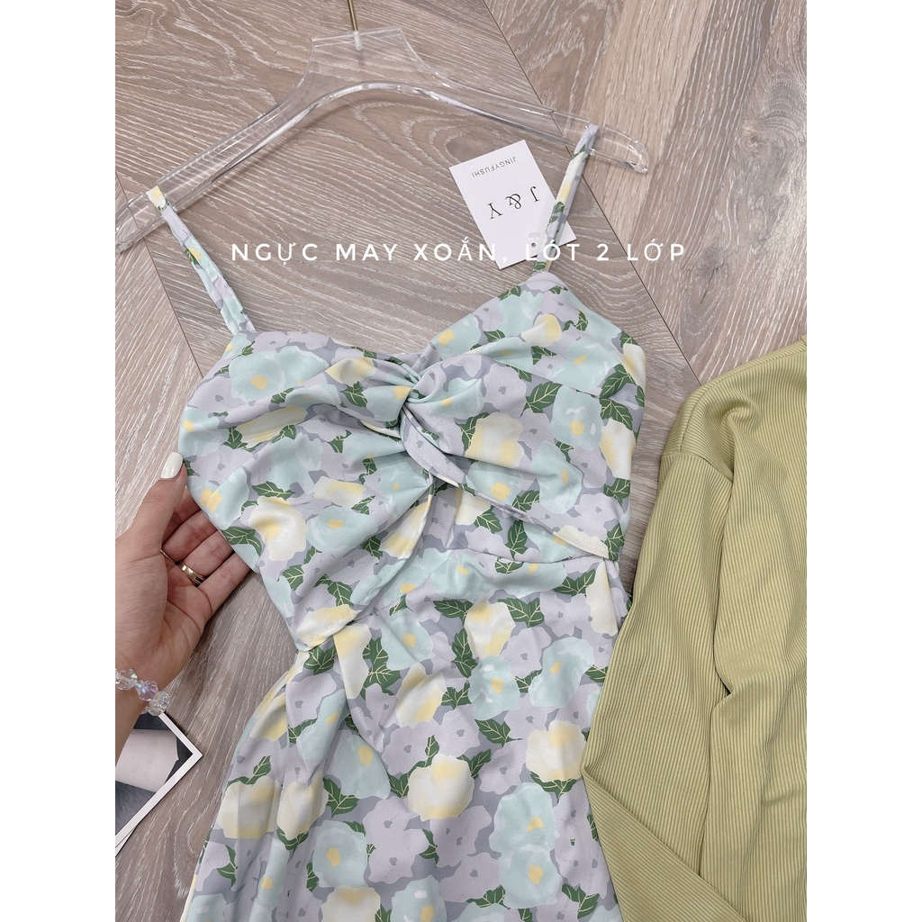 Set váy hay dây dáng đuôi cá kèm áo khoác cardigan mặc ngoài - SENA STUDIO