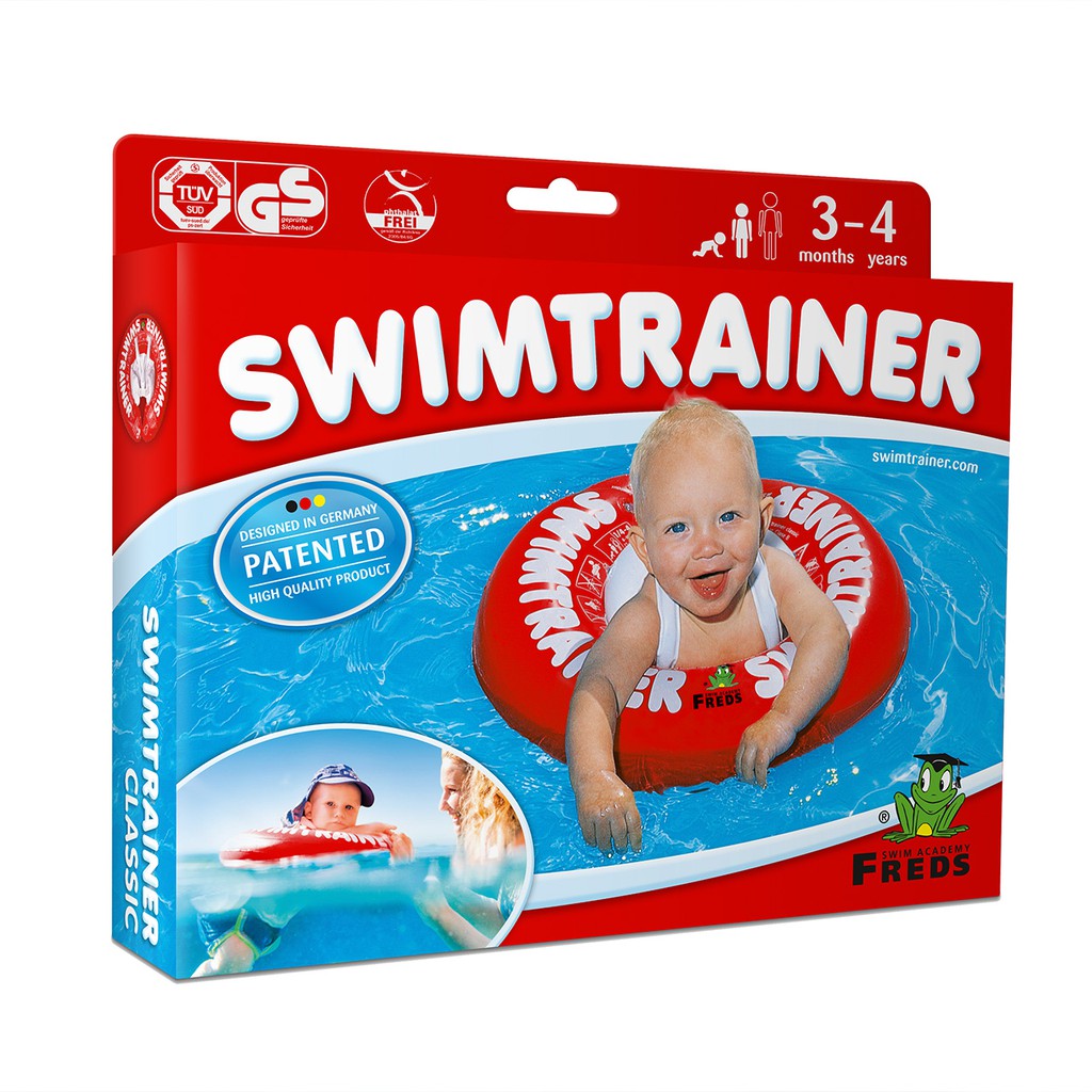 [CHÍNH HÃNG] Phao Bơi SWIMTRAINER [100% CHÍNH HÃNG ĐỨC, CÓ BẢO HÀNH] màu ĐỎ Phao Bơi Đỡ Lưng Cho Bé từ 3 THÁNG tuổi