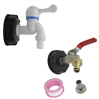 Bộ vòi nước bằng nhựa / sắt 1/2" kèm van dẫn nước và băng keo S60X6 IBC