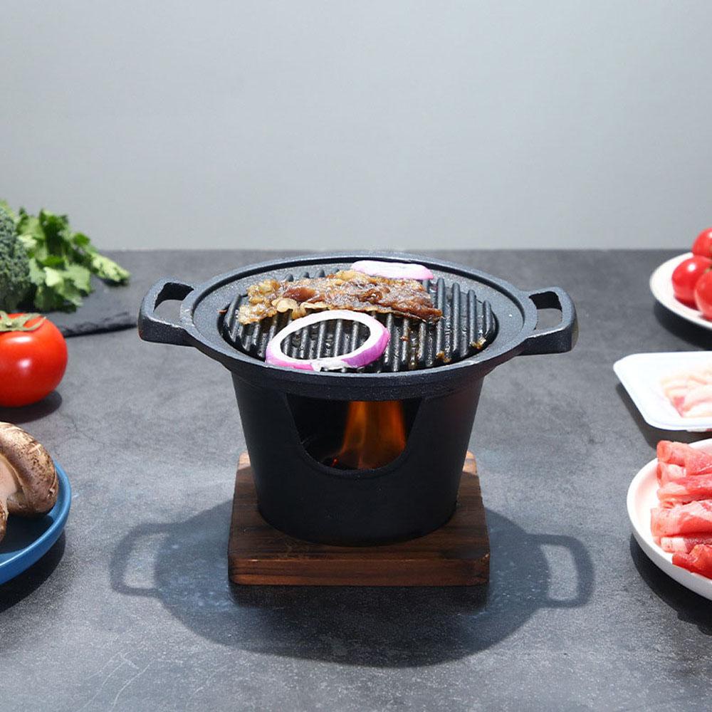 Vỉ Nướng BBQ Mini Bằng Hợp Kim Nhôm Tiện Dụng Cho Gia Đình