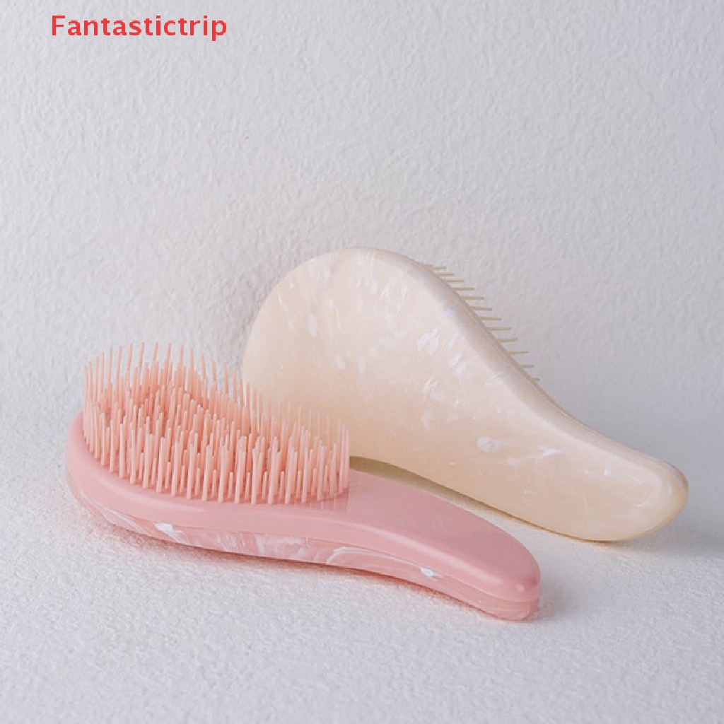 Lược Chải Tóc Mát Xa Da Đầu Chống Tĩnh Điện Họa Tiết Đá Hoa Cương Fantastictrip