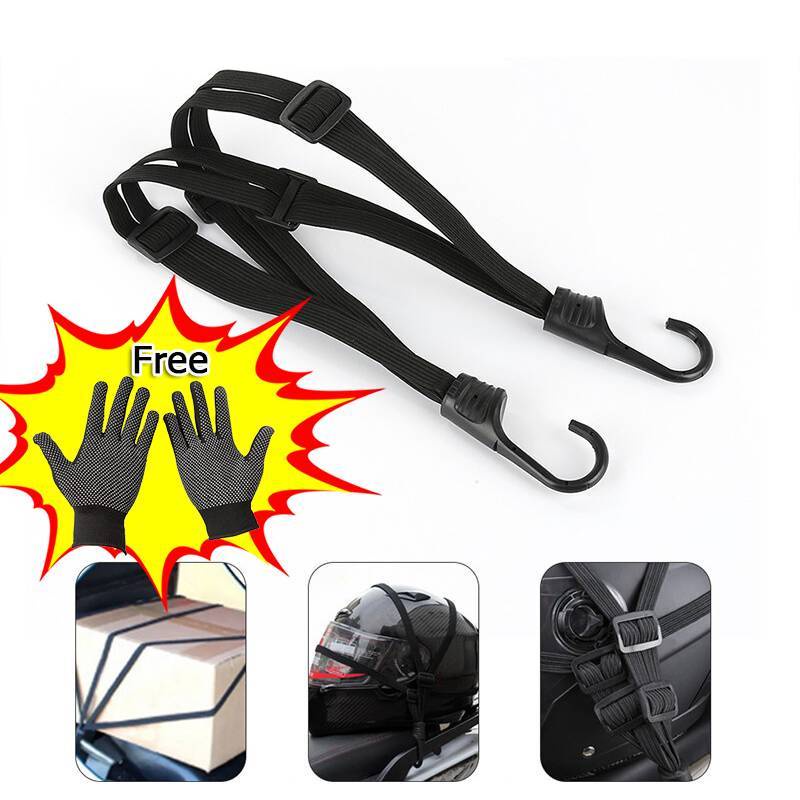 Dây Ràng Cố Định Hành Lý / Mũ Bảo Hiểm 60cm Độ Đàn Hồi Cao Có Thể Thu Gọn Mới