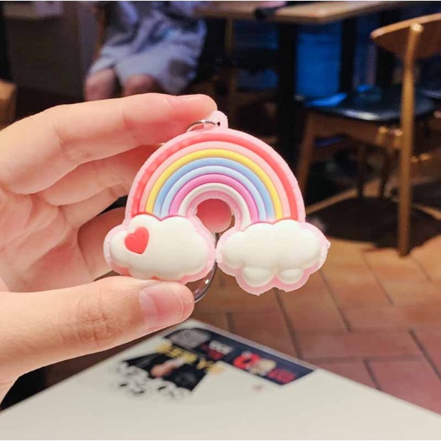 Móc Khóa Cầu Vồng Cute Siêu Rẻ phụ kiện Túi Xách dễ thương - Minkey