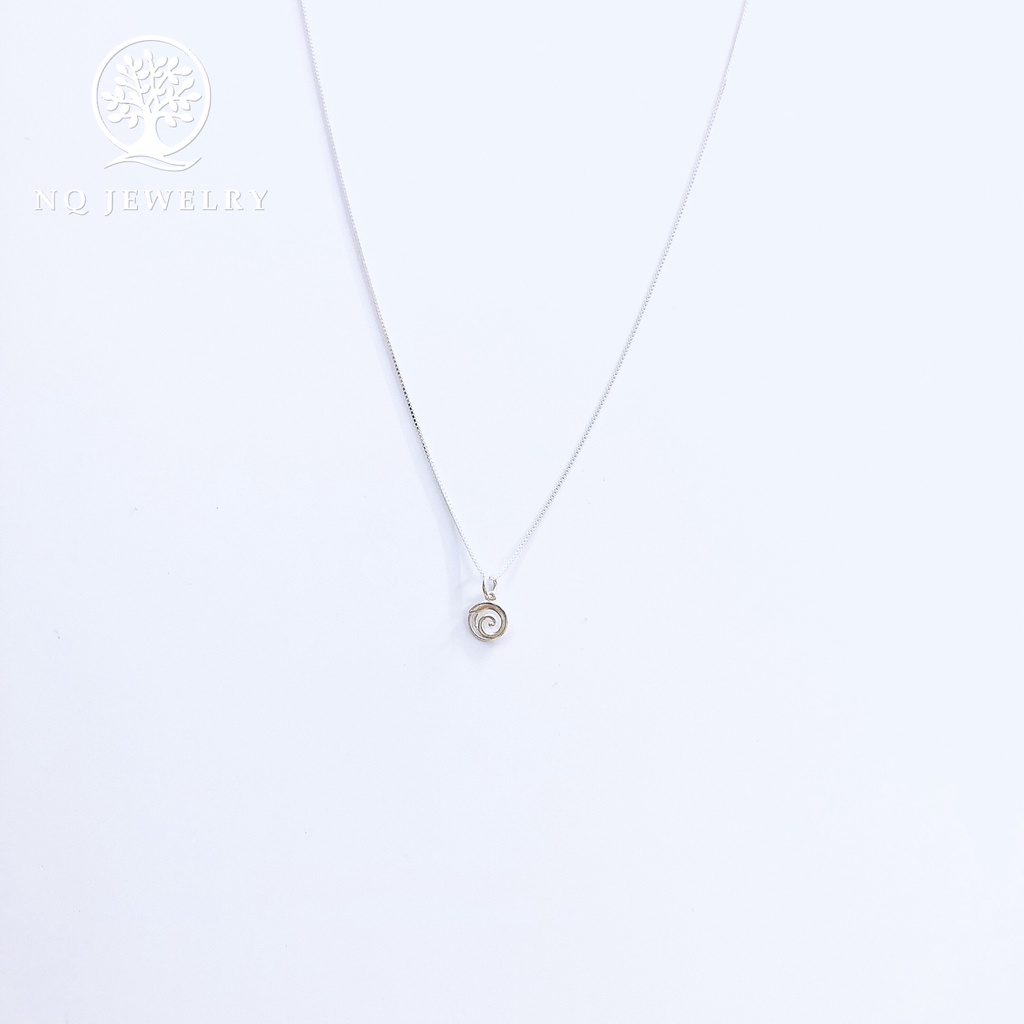 Dây chuyền bạc mặt xoắn ốc - NQ Jewelry