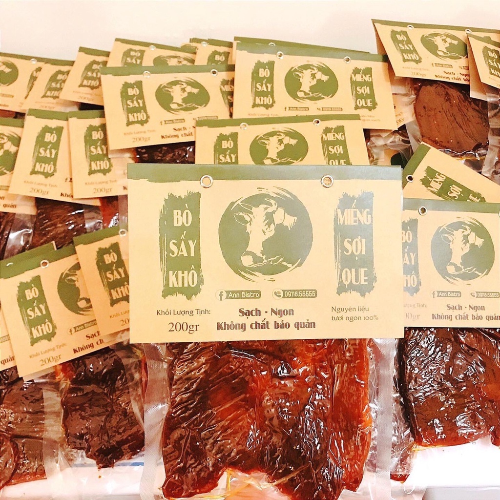 Khô Bò Xé Sợi Cay- Thịt Bò Khô Sợi Ướt - Bò Khô Lát Sợi 200GR- Loại Đăc Biệt | BigBuy360 - bigbuy360.vn