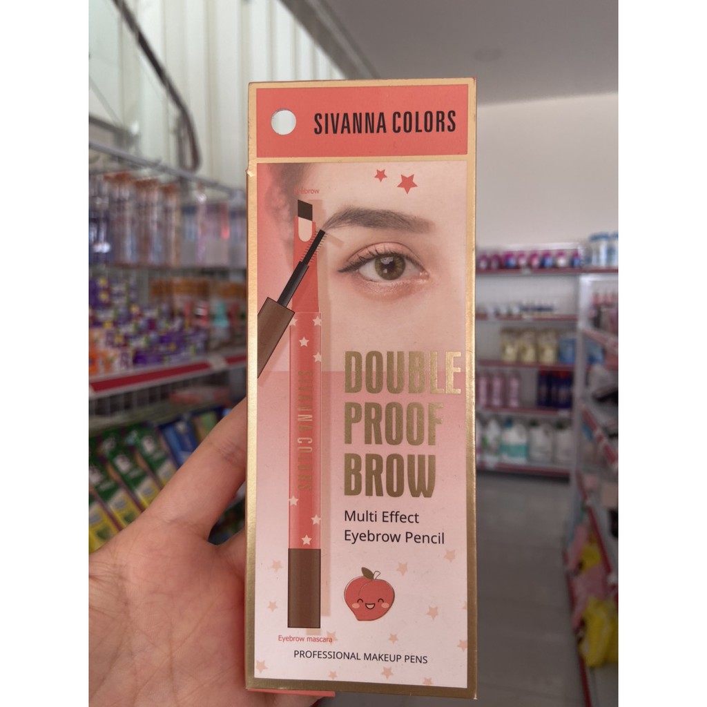 Chì Kẻ Mày Và Mascara Sivanna Colors Double Proof Brow HF5042