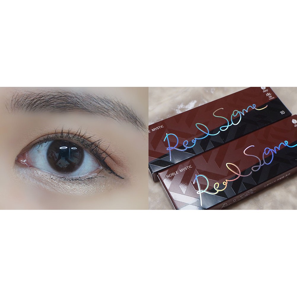 [Lens 1 Ngày] Áp Tròng REALSOME CHOCO - LENS ME KOREA Lens Tự Nhiên Ẩm Cao Không Giãn Tròng, Phù Hợp Mắt Nhạy Cảm