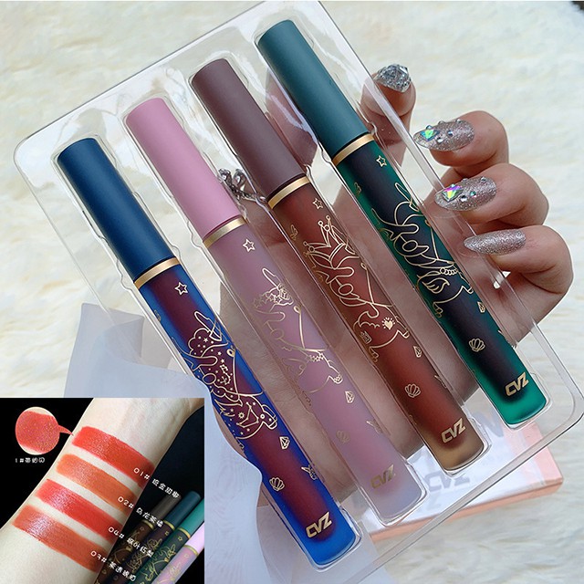 Set Son Kem 4 Cây BEST COOL TINT CVZ | BigBuy360 - bigbuy360.vn